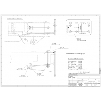 Support pour béquille AL-KO 161S/251S/251G