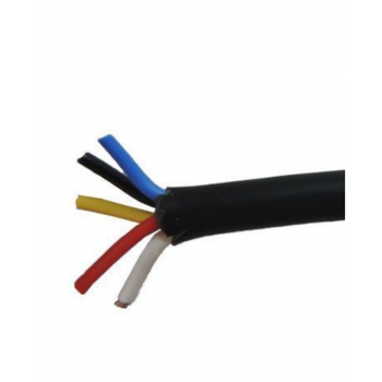 Kabel 5-pol 4x 0,75 + 1x 1,5mm² Links (pro Meter)