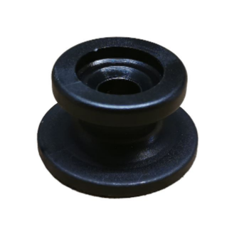 Bouton rond noir Ø26, pour élastique (10 PCES)