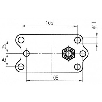 Klemmhalter Ø48mm, Knebel klappbar