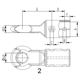 DIN-Zugöse KNOTT 3500kg