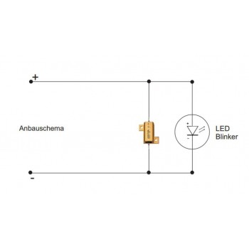 LED Widerstand Universal 8.2 Ohm / 25 Watt