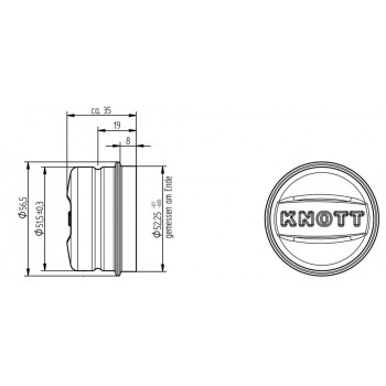 Nabendeckel KNOTT 52,1