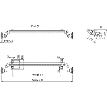 GFA UBR 750kg, A: 1450mm, C: 1880mm