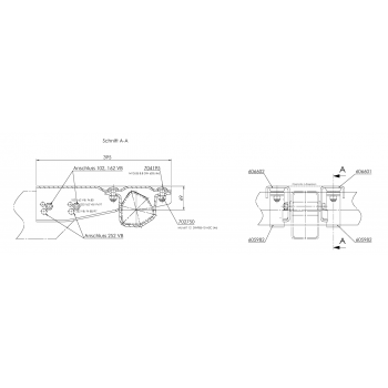 Deichselanschluss AL-KO 161/251 VB, schraubbar