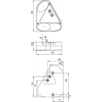 Rücklicht Jokon 630 links