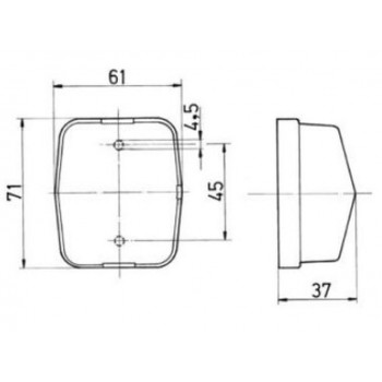 Feu de position Jokon blanc PL115 12V