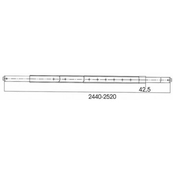 Sprerrstange Stahl 2440-2520 mm zu Zurrschiene