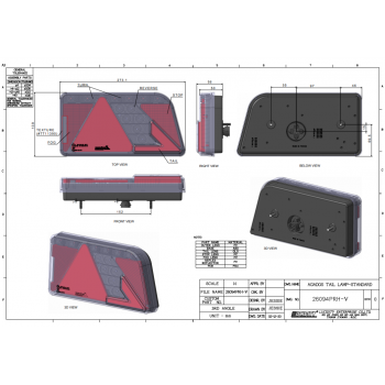 Rücklicht LED Agados 12-24V, rechts