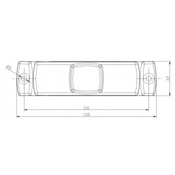 Feu de position LED blanc FT 017, 12-30V